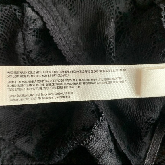 Free People Intimately Midnight Hour Black Lace Bodysuit - Picture 8 of 8